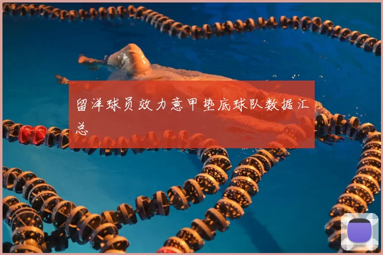 留洋球员效力意甲垫底球队数据汇总